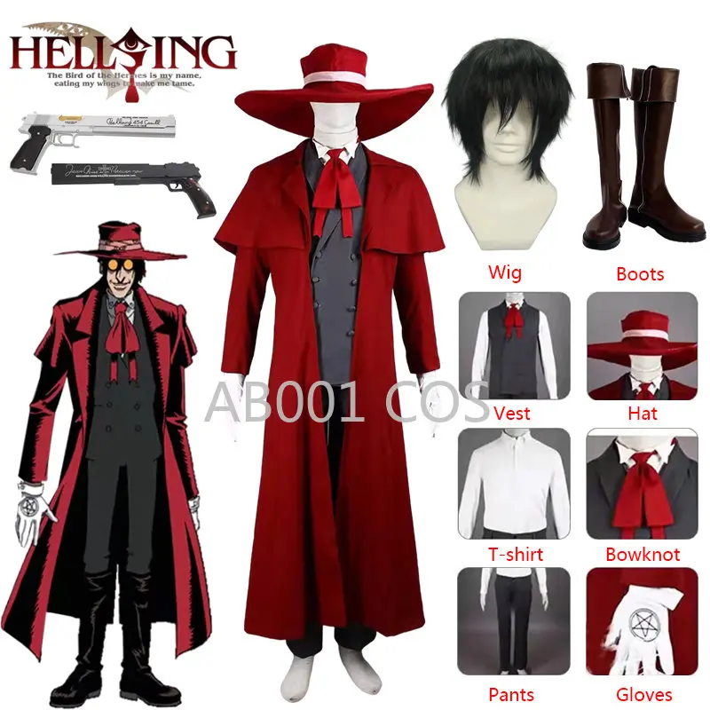 Trench Coat Formal - Vampire Hunter Cosplay Hellsing Alucard Cosplay