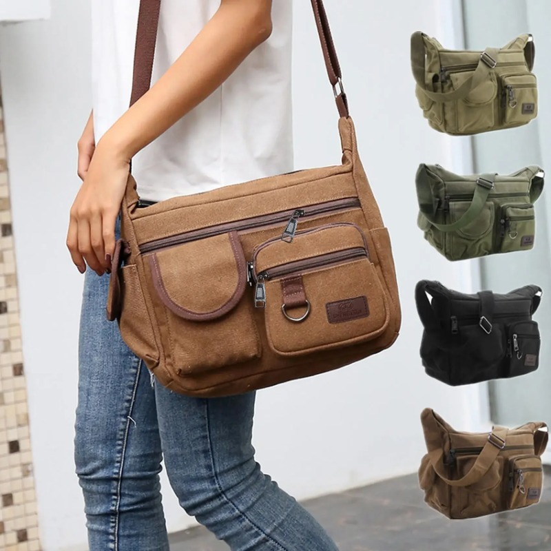 Shoulder Bag Structured - Men Casual Sling Bag Messenger Bag