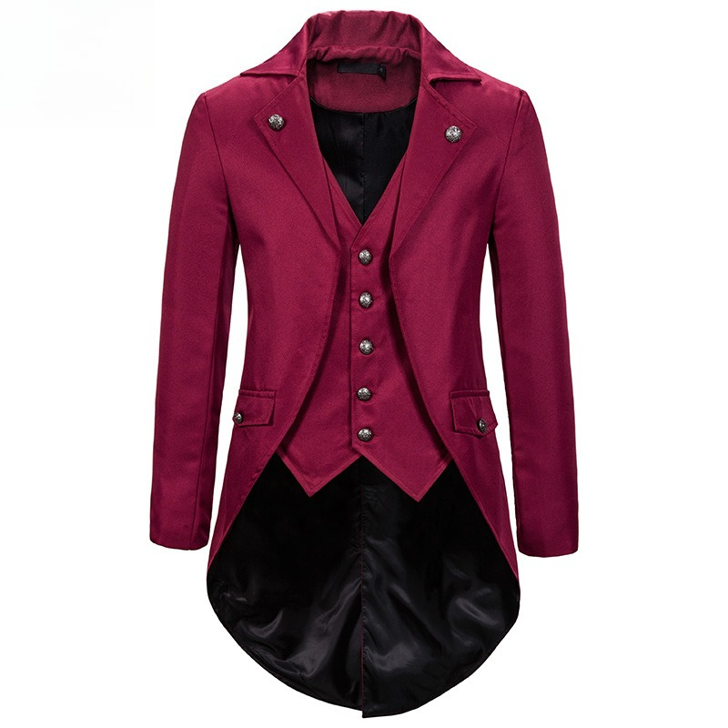 Trench Coat Formal - 2026 Gothic Blazers for Men Medieval