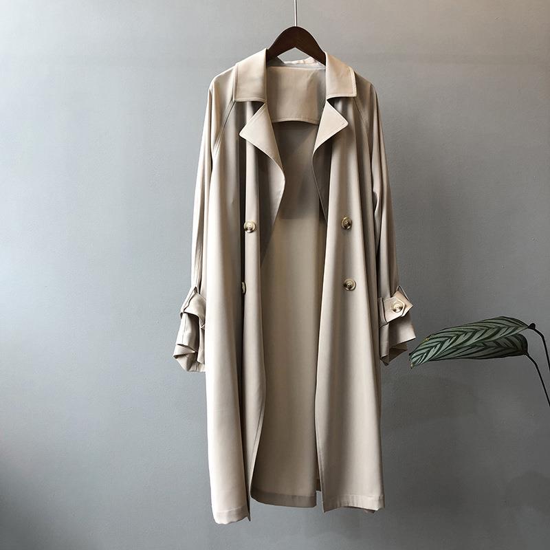 Trench Women Office Lady Baggy – Trench Coat Formal Bewertung und Preis