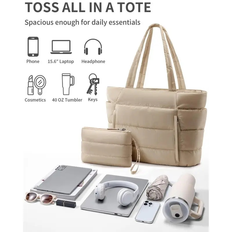 Large Capacity Padded Handbag  – Shoulder Bag Structured Bewertung und Preis