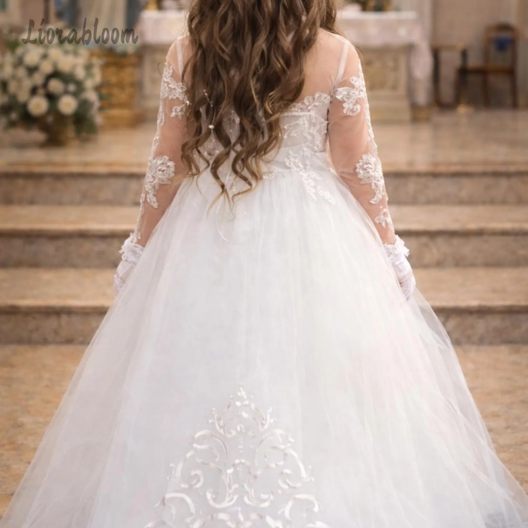 Girls' Lace Wedding Dress Cust – Formal Attire Woman Bewertung und Preis