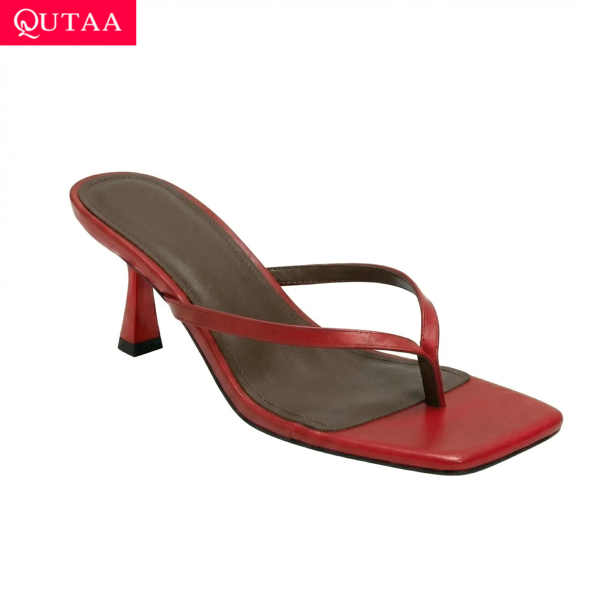 QUTAA News Fashion Flip-flops  – Kitten Heel Women Bewertung und Preis