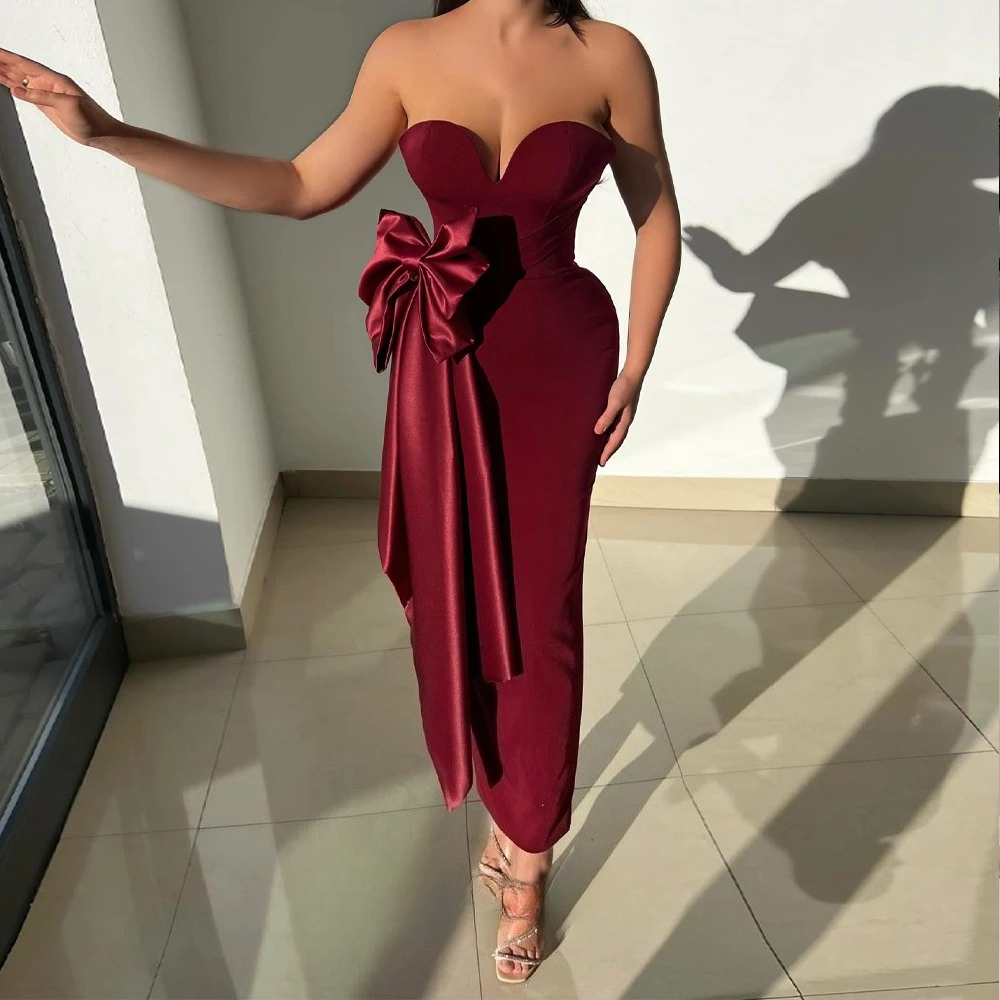 Fancy Bowknot Prom Dress Strap – Women Formal Wear Dubai Bewertung und Preis