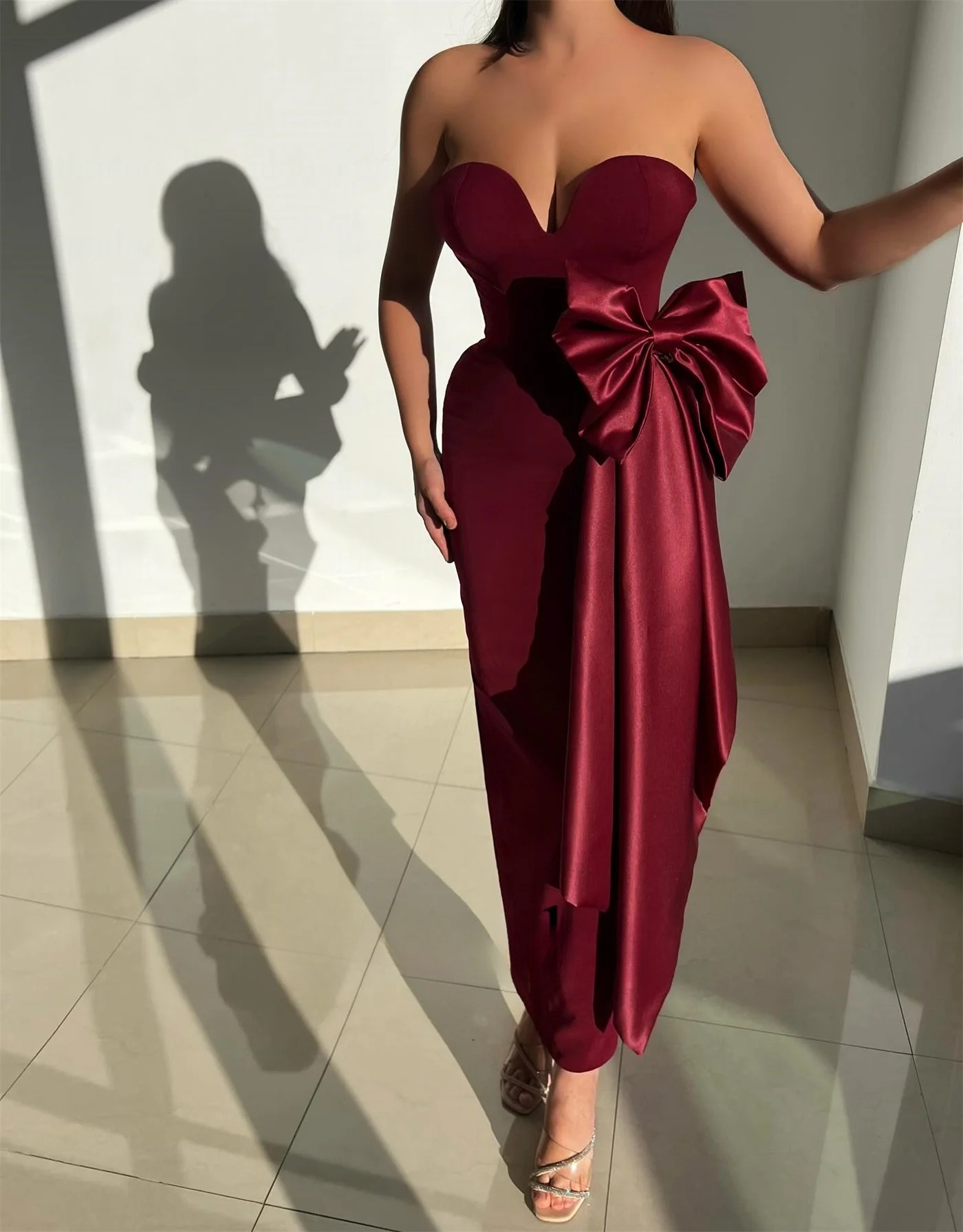 Fancy Bowknot Prom Dress Strap – Women Formal Wear Dubai Bewertung und Preis