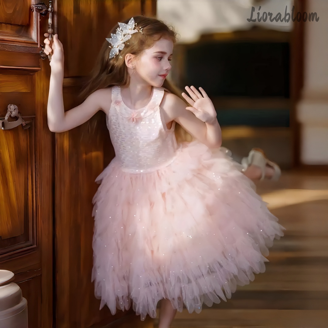 Girls' Pink Halter Dress Flora – Formal Attire Woman Bewertung und Preis
