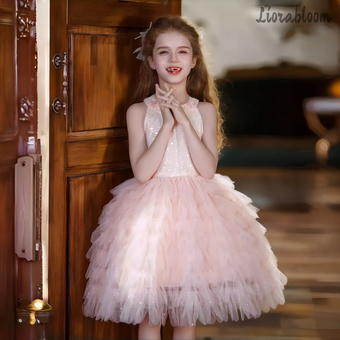 Girls' Pink Halter Dress Flora – Formal Attire Woman Bewertung und Preis