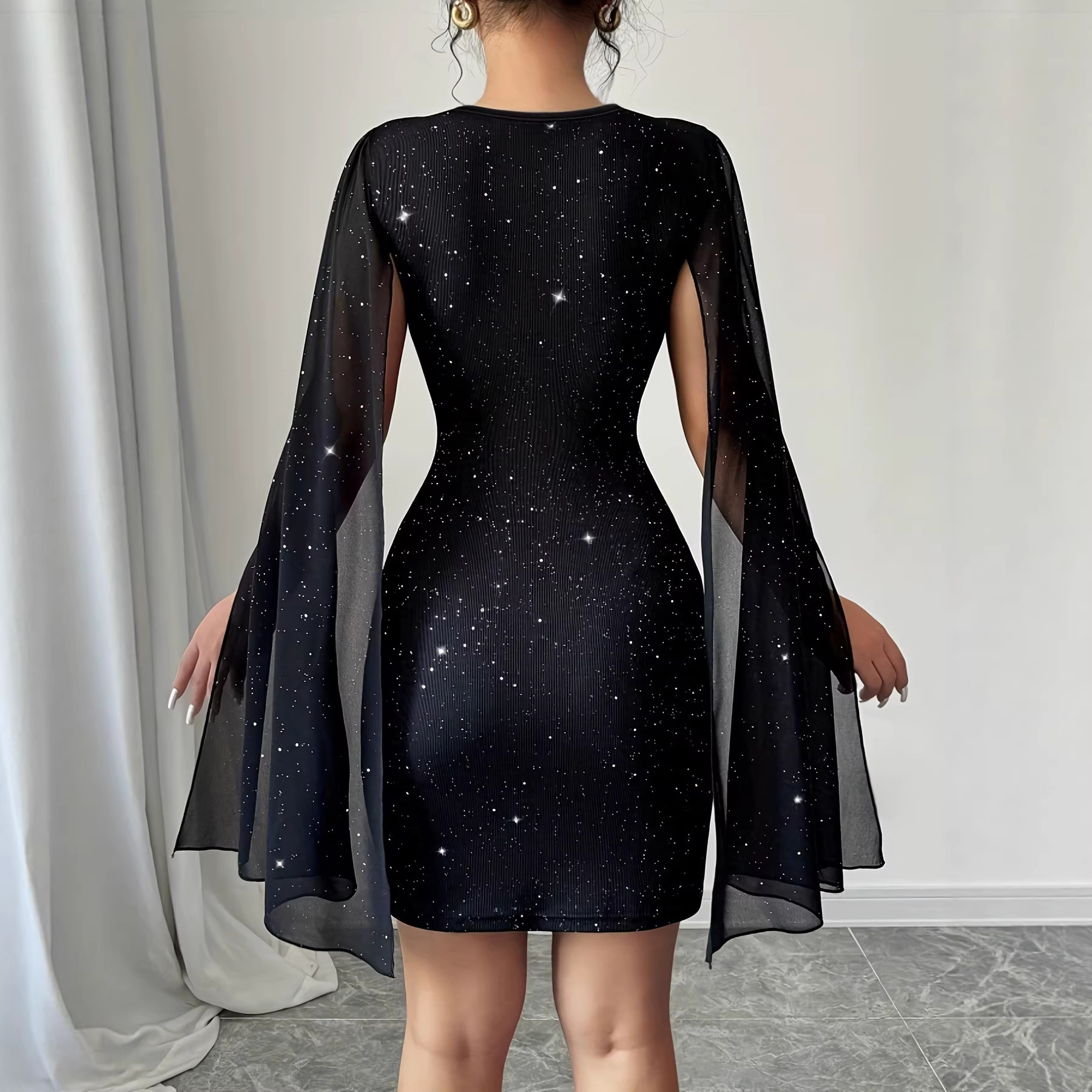 V Neck Bodycon Midi Dress Eleg – Women Formal Wear Dress Bewertung und Preis
