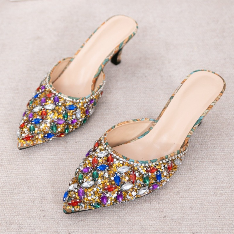 Luxury Rhinestone Kitten Heel  – Kitten Heel Women Bewertung und Preis