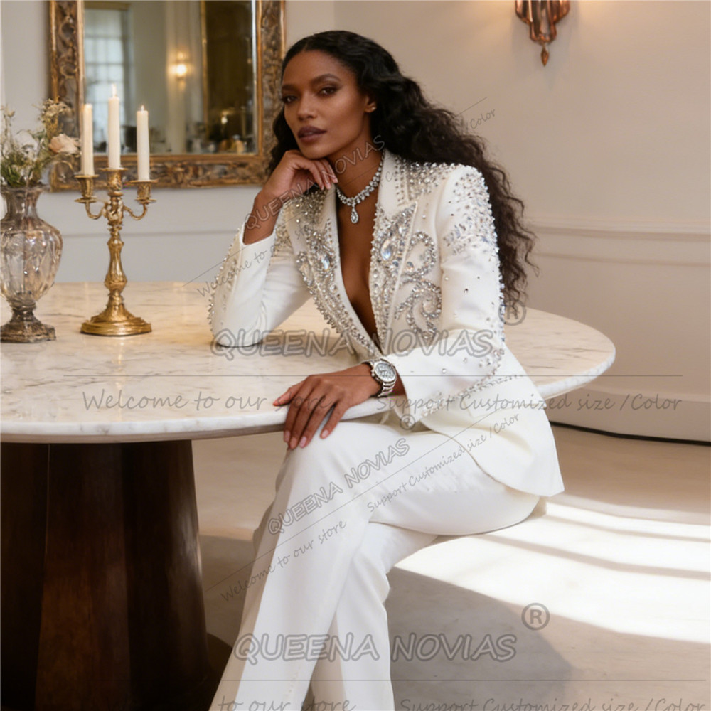 Customized Stones Beaded Suit  – Formal Attire Woman Bewertung und Preis