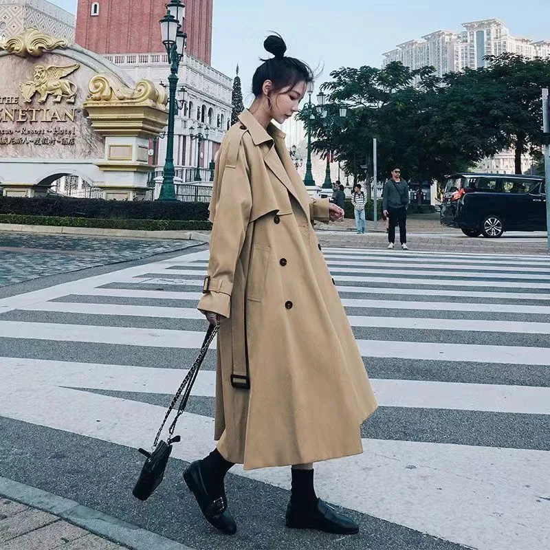 New Streetwear Loose Trench Co – Trench Coat Formal Bewertung und Preis