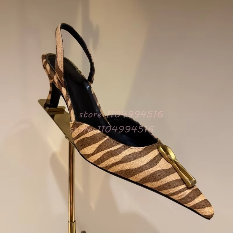 Metal Buckle Striped Pointed K – Kitten Heel Women Bewertung und Preis