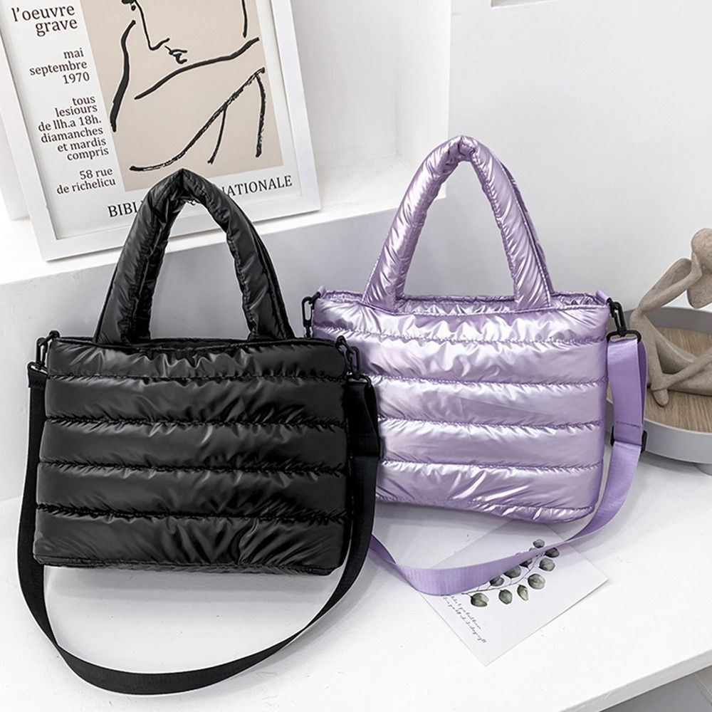 Women Puffer Tote Bag Quilted  – Shoulder Bag Structured Bewertung und Preis