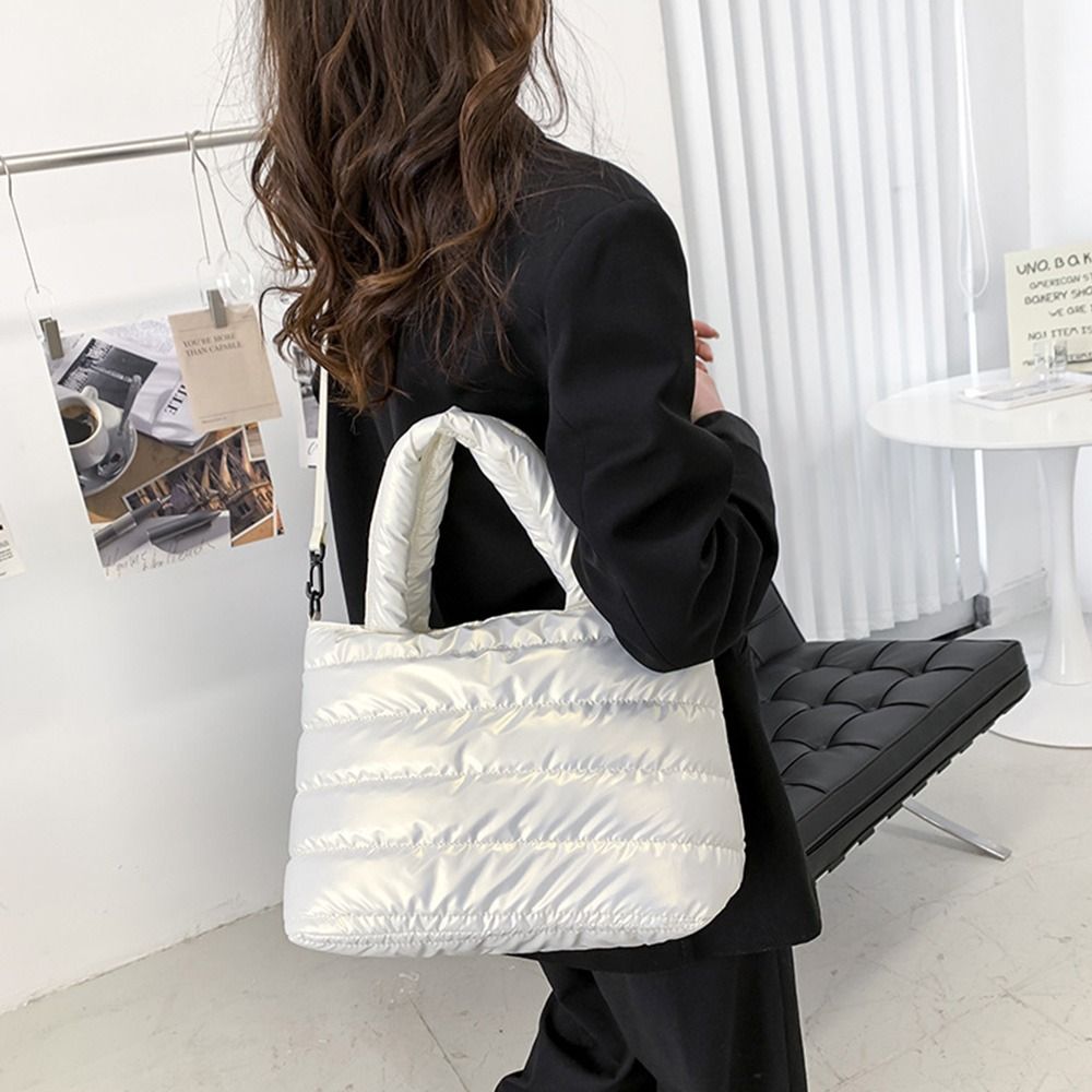 Women Puffer Tote Bag Quilted  – Shoulder Bag Structured Bewertung und Preis