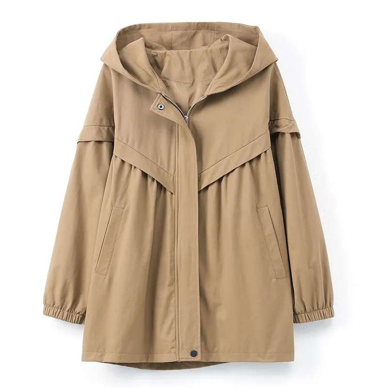 5XL Hooded Trench Coat Casual  – Trench Coat Formal Bewertung und Preis