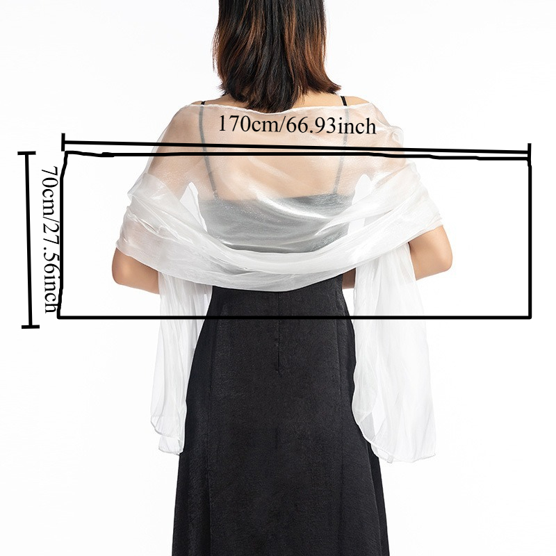 Elegant Solid Color Shawl for  – Women Formal Wear Dress Bewertung und Preis