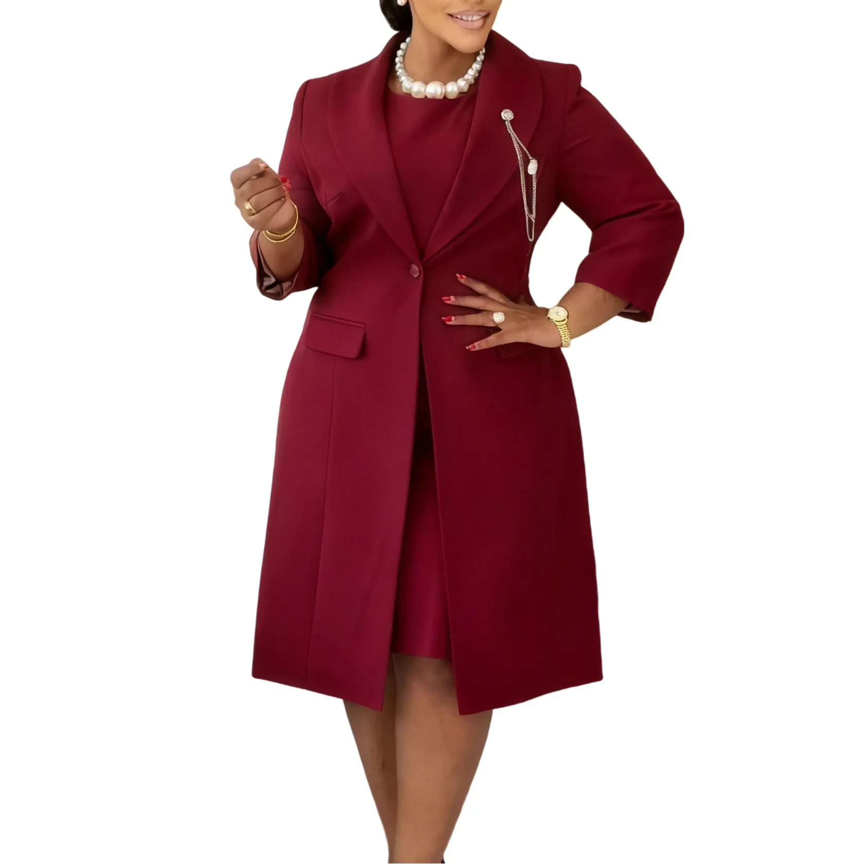 Office Ladies Elegant Two Piec – Women Formal Wear Dubai Bewertung und Preis