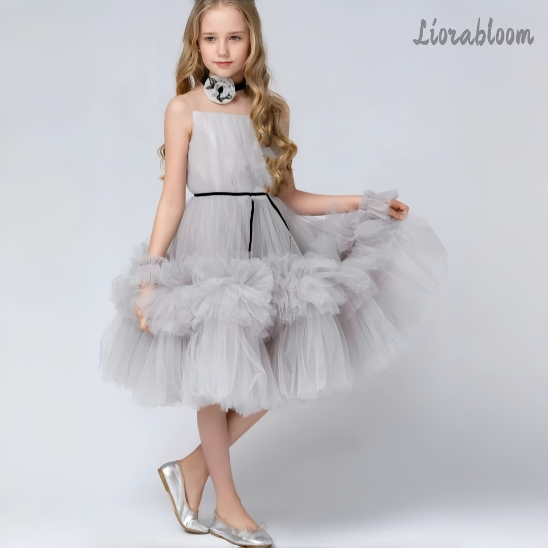 Girls' Exquisite Tulle Gown Cu – Formal Attire Woman Bewertung und Preis