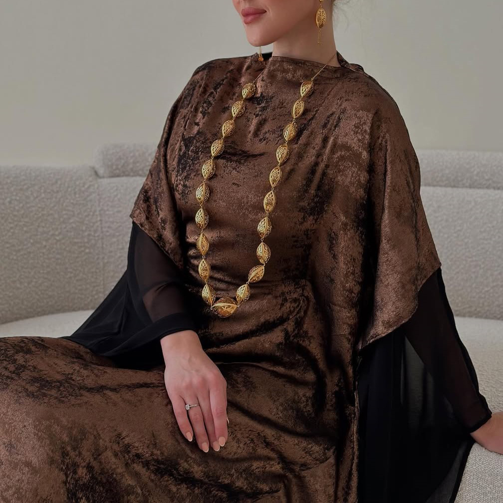 Modest Metallic Abaya Evening  – Women Formal Wear Dubai Bewertung und Preis