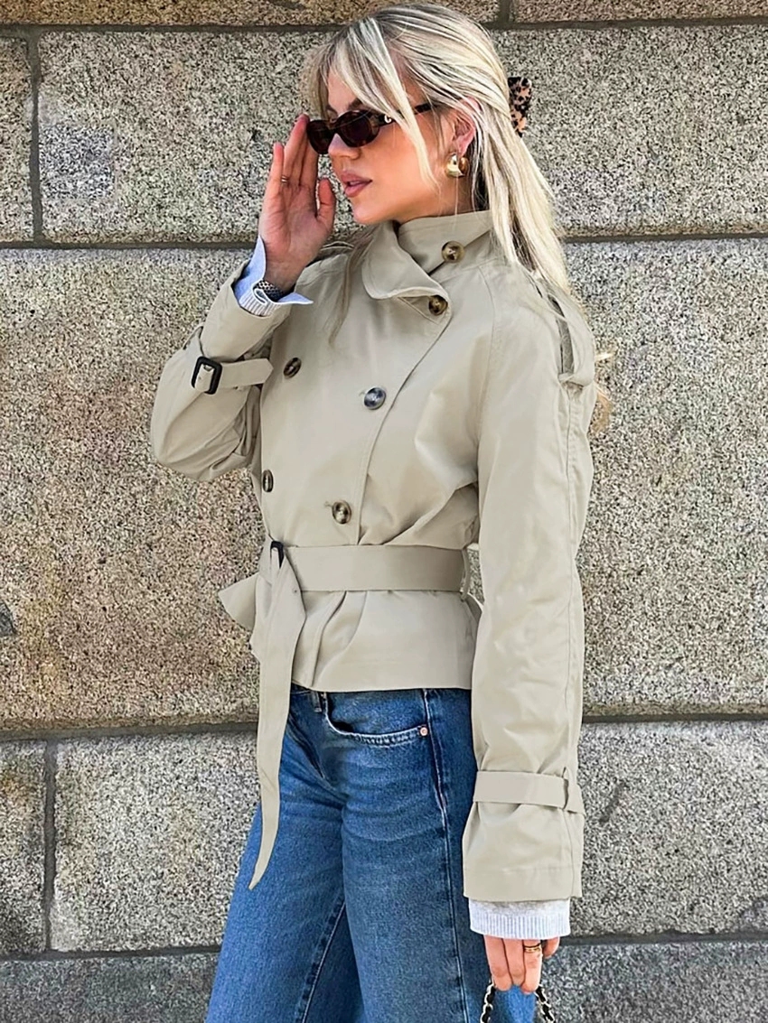 Spring Autumn With Belt Trench – Trench Coat Formal Bewertung und Preis