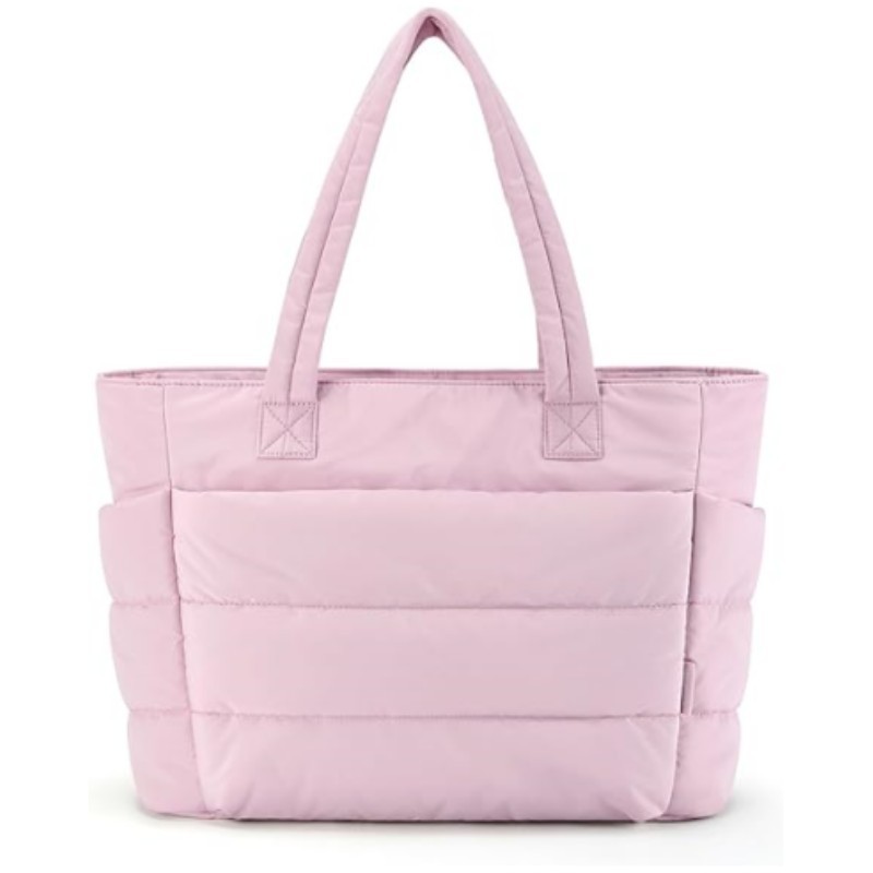 Women's Puffer Tote Bag Cotton – Shoulder Bag Structured Bewertung und Preis