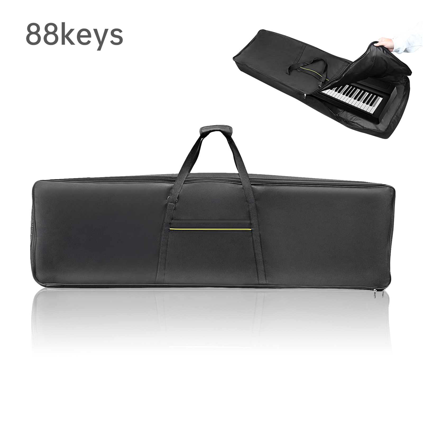 88 Keys Black Organ Gig Pocket – Shoulder Bag Structured Bewertung und Preis