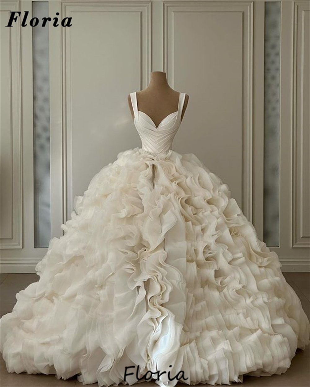 Ruffles Ball Gown Wedding Dres – Women Formal Wear Dubai Bewertung und Preis