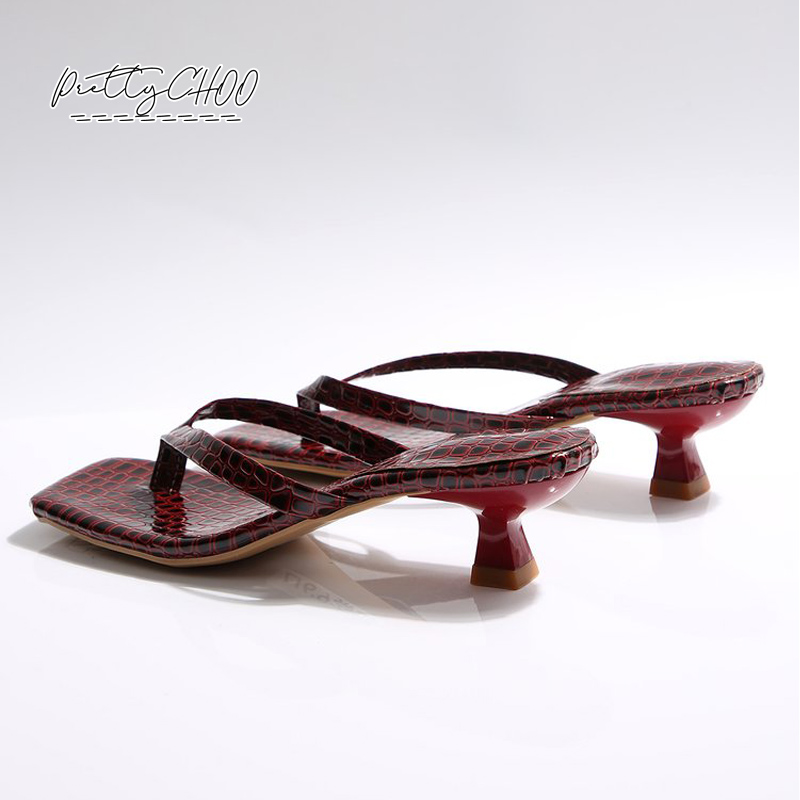 Crocodile Print Kitten Heel Fl – Kitten Heel Women Bewertung und Preis