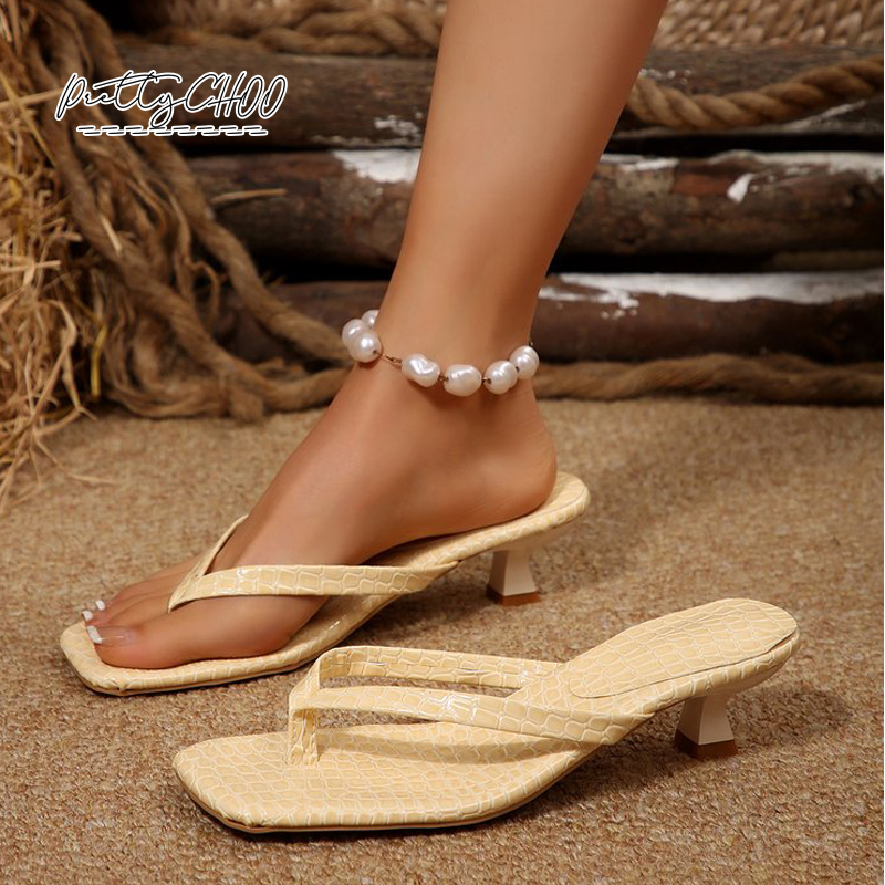 Crocodile Print Kitten Heel Fl – Kitten Heel Women Bewertung und Preis